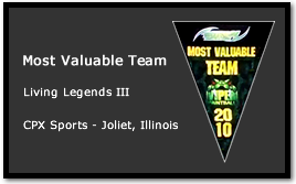 Bad Karma receives Most Valuable Team at Living Legends III