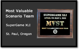 Bad Karma receives Most Valuable Scenario Team at SuperGame XLI